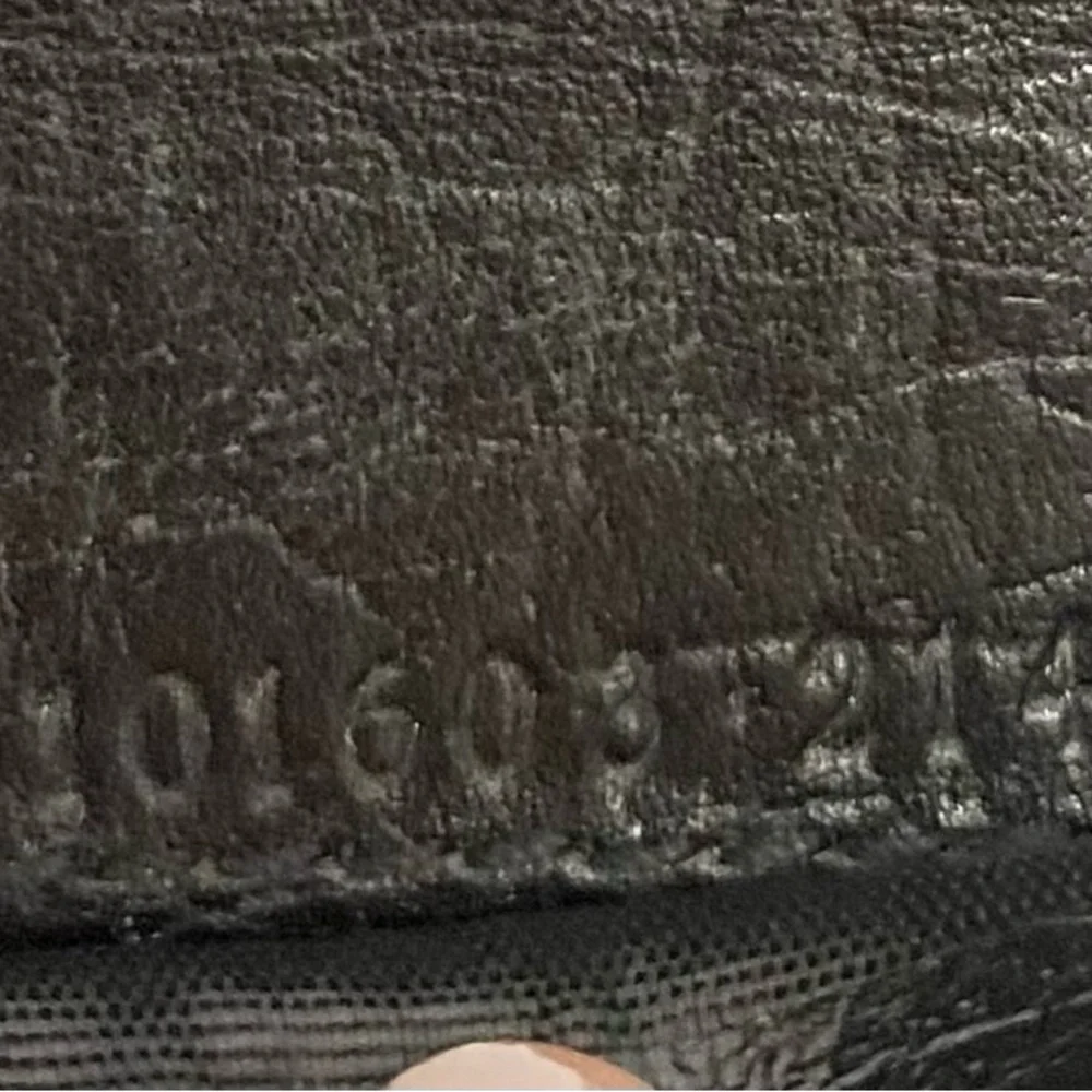 Gucci Black GG Monogram Wallet with Silver Horsebit Ring Clasp